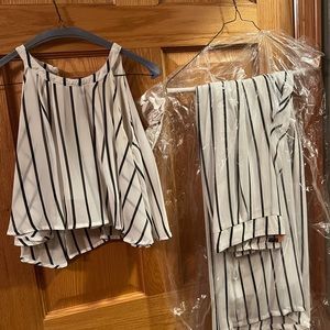 Matching set cropped tank and matching pants